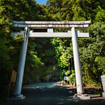 正面の鳥居を過ぎると岩清水が見えてきます。